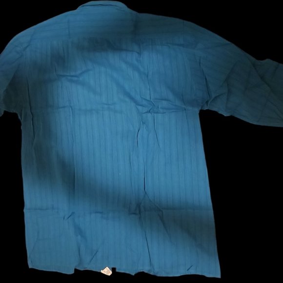 Georg Roth of Germany Classic Blue Solid Long-Sleeve Button-Up Shirt (Size XL) - Picture 2 of 2